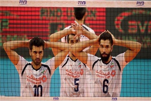 تیم ملی والیبال ایران صدر جدول را از دست داد